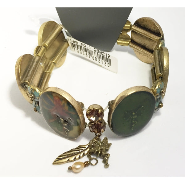 Bracelet Pilgrim avec ornements - Plaqué or