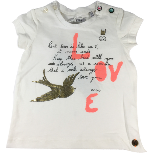 T-shirt Blanc IKKS "Love"