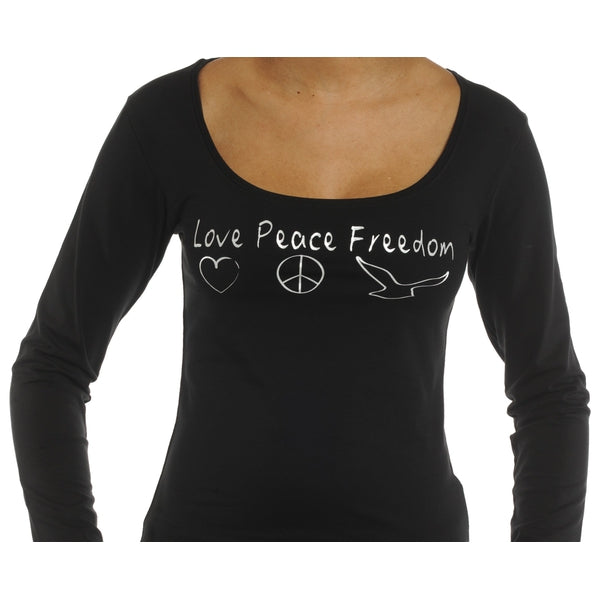 T-shirt ML "Love peace freedom"