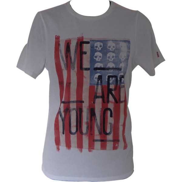 T-shirt Blanc IKKS "We are young"