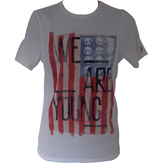 T-shirt Blanc IKKS "We are young"