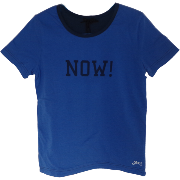 T-shirt IKKS Bleu "NOW"